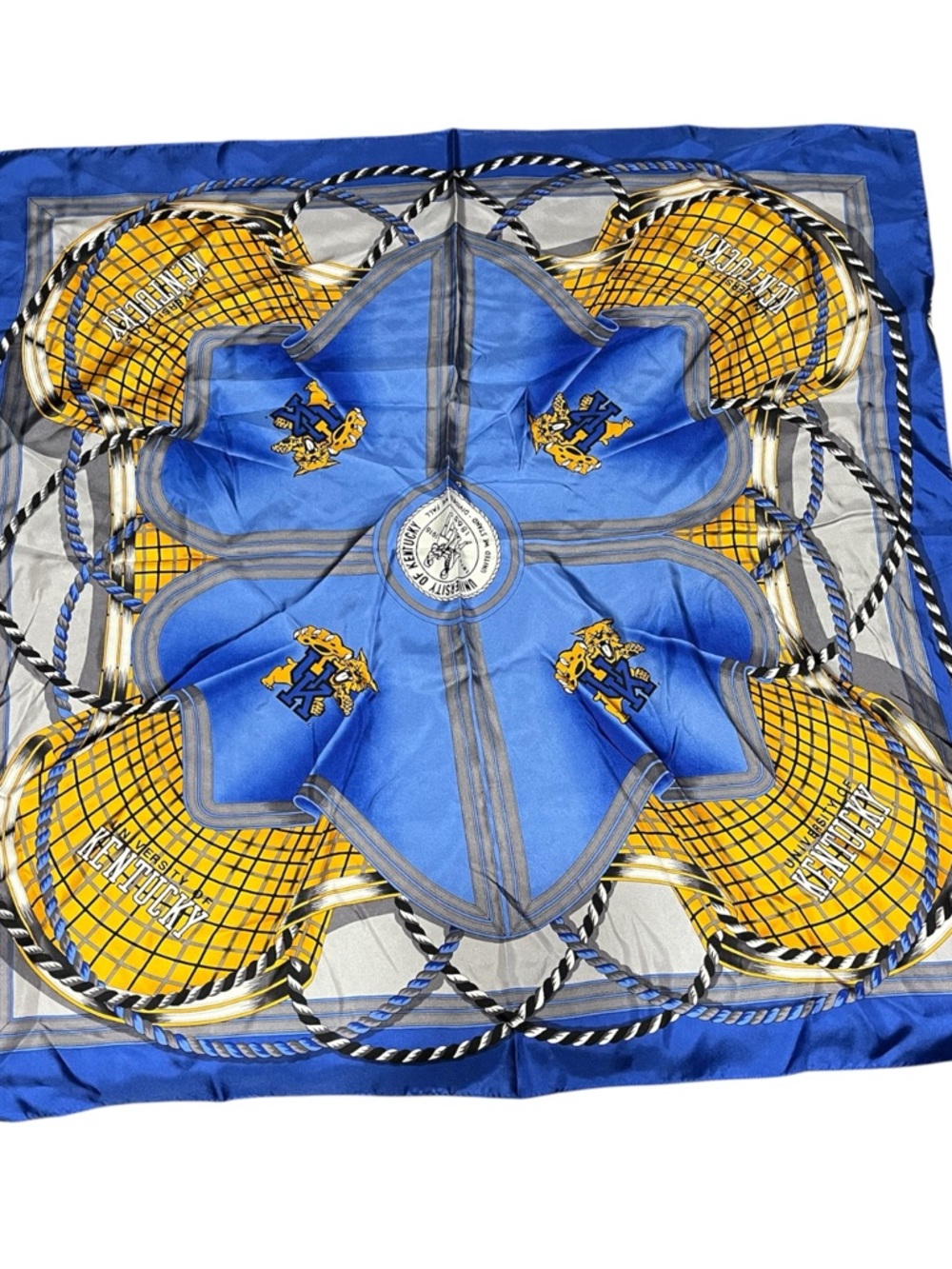 NWT VTG Dawahares University of Kentucky Silk Scarf